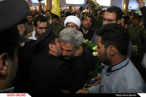 استقبال با شکوه مردم شهید پرور مشهد از خانواده شهید محسن حججی