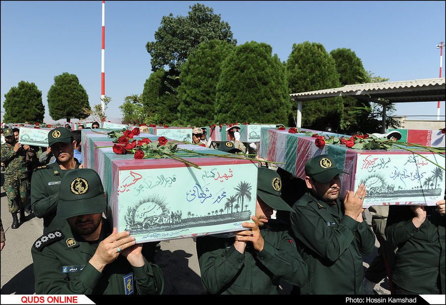 شهر بوشهر با ورود ۱۰ شهید والامقام دفاع مقدس معطر شد