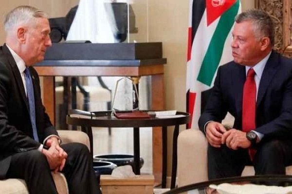 رایزنی ماتیس و پادشاه اردن در خصوص تحولات منطقه
