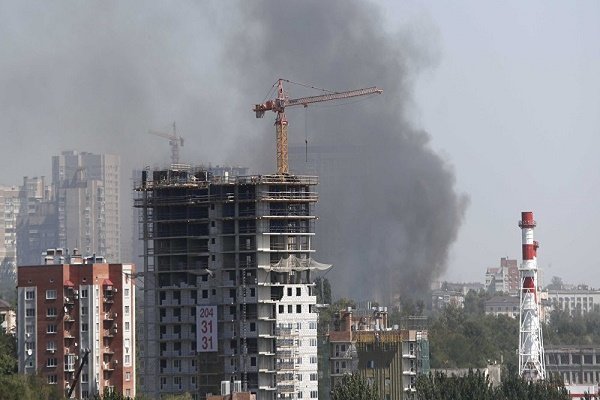 آتش سوزی بزرگ در شهر «روستوف» روسیه

