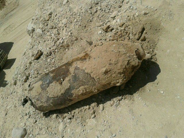 یک گلوله توپ در جاده صالح‌آباد –مهران کشف شد