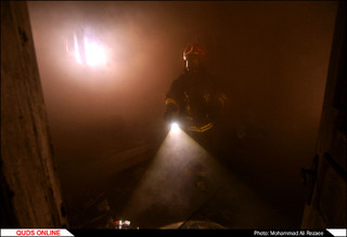 آتش سوزی در خیابان میلاد مشهد/گزارش تصویری