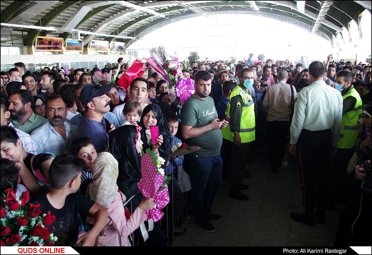 ورود نخستین حجاج خراسانی به فرودگاه هاشمی نژاد مشهد