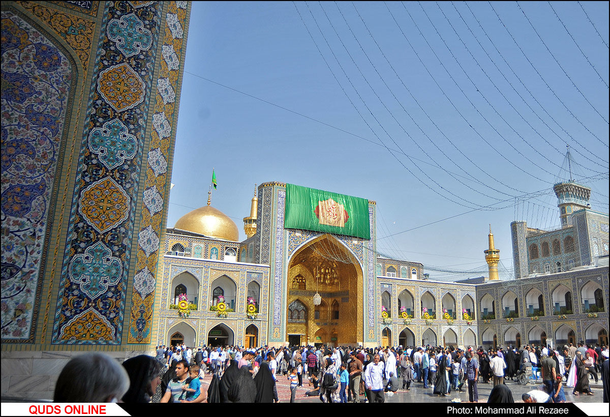 جشن عید غدیر در حرم مطهر رضوی/گزارش تصویری