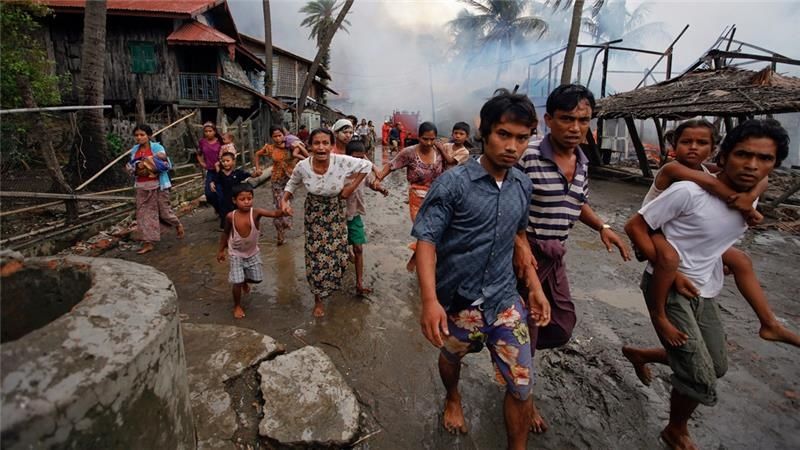 بلای جدیدی که بر سر مسلمانان میانمار آمد + فیلم