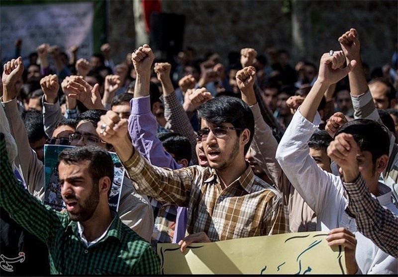 تجمع دانشجویان مشهد در حمایت از مردم مظلوم میانمار