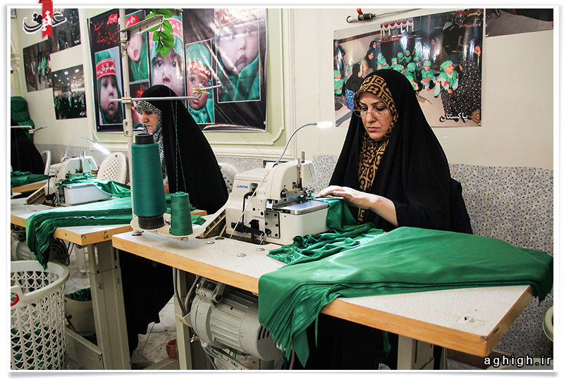 کارگاه دوخت لباس شیرخوارگان حسینی