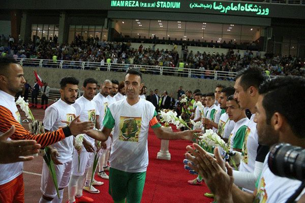  خداحافظی رسمی عنایتی با فوتبال در مشهد + عکس