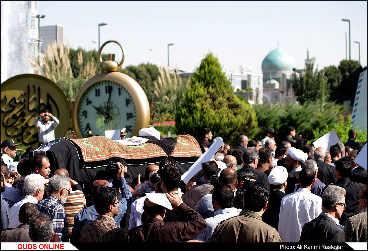 تشییع پیکر آیت‌الله حاج شیخ علی‌اصغر معصومی‌ در مشهد