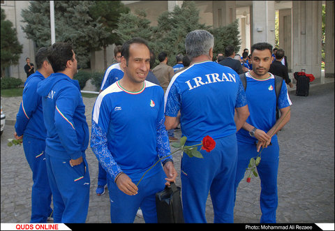استقبال از تیم ملی فوتسال در مشهد
