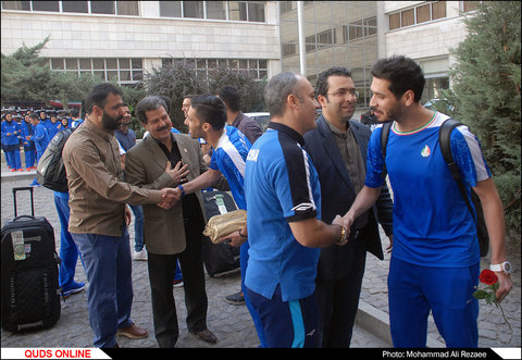 استقبال از تیم ملی فوتسال در مشهد