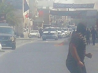 تظاهرات کفن پوشان بحرینی در حمایت از آیت الله قاسم
