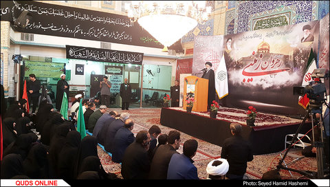 حضورآیت الله رئیسی در اجتماع عظیم رهروان زینبی مشهد