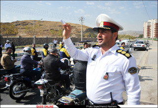 اجرای طرح «آموزش میدانی راکبان موتورسیکلت» در مشهد