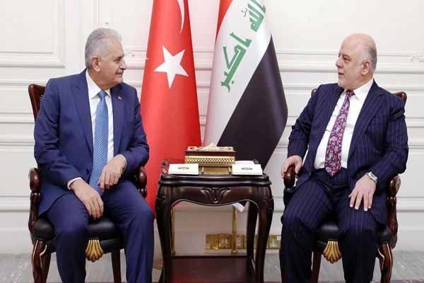 العبادی با نخست وزیر ترکیه دیدار کرد
