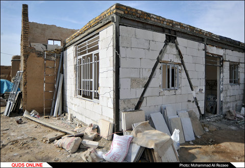 روند ساخت و ساز در مناطق زلزله زده رضویه