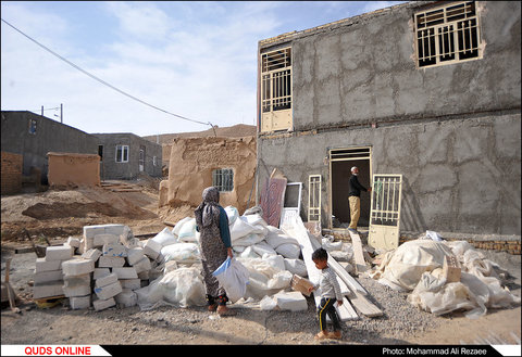 روند ساخت و ساز در مناطق زلزله زده رضویه