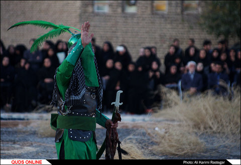 آیین تعزیه خوانی و خیمه سوزان در مشهد