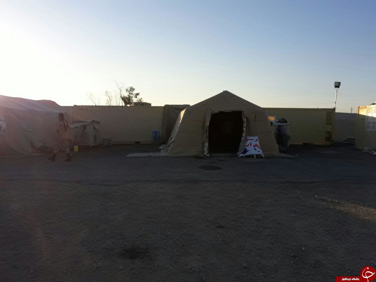 دایر شدن بیمارستان صحرایی توسط ارتش در قصرشیرین + فیلم
