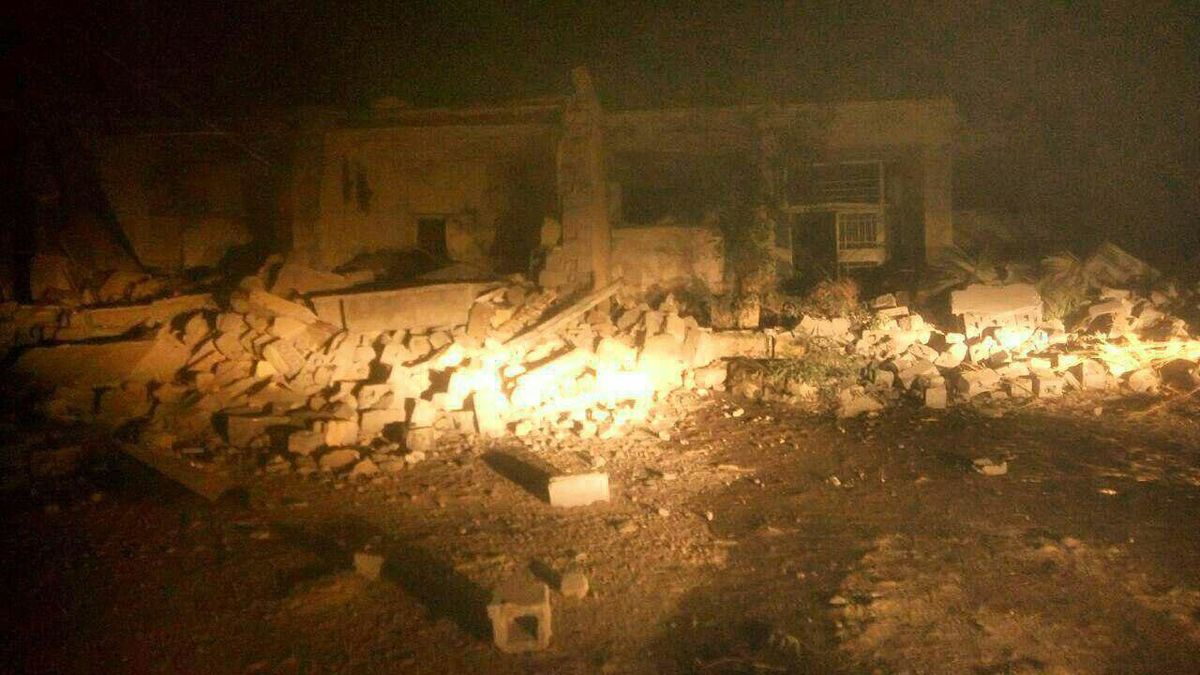 فیلمی هولناک از حجم خرابی‌های زلزله در یکی از روستاهای کرمانشاه

