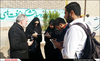 بازدید اصحاب رسانه از موکب آستان قدس رضوی/گزارش تصویری