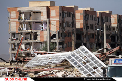 خسارات زلزله در شهر سر پل ذهاب استان کرمانشاه