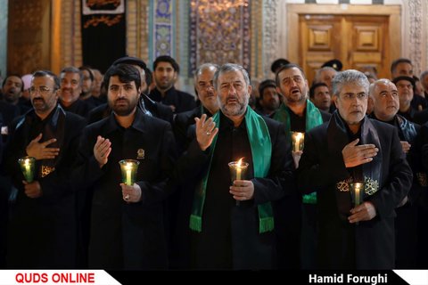 آیین خطبه‌ خوانی شب شهادت امام رضا علیه السلام در حرم مطهر رضوی (2) /گزارش تصویری