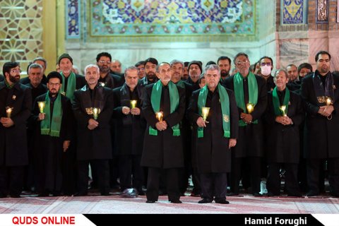 آیین خطبه‌ خوانی شب شهادت امام رضا علیه السلام در حرم مطهر رضوی (2) /گزارش تصویری