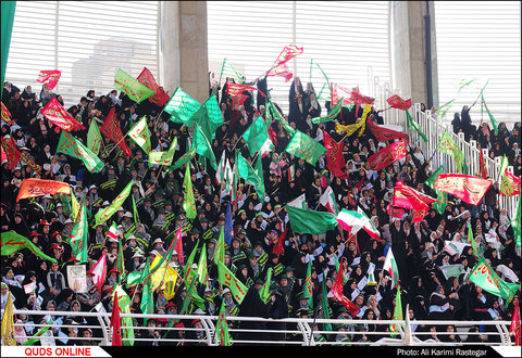 جشن پیروزی مقاومت در ورزشگاه امام رضا(ع)