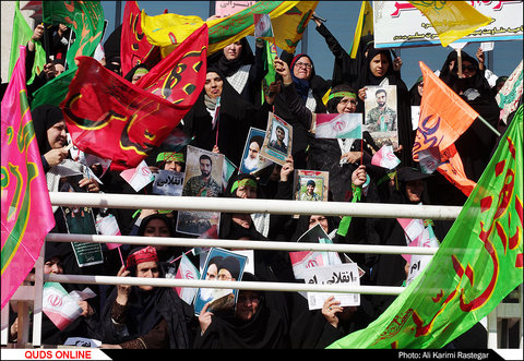 جشن پیروزی مقاومت در ورزشگاه امام رضا(ع)