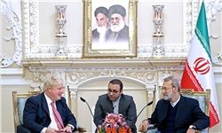 انتقاد لاریجانی از عدم همکاری انگلیس با ایران پس از برجام/ جانسون: ما در خصوص انحلال رژیم‌ها در منطقه اشتباهاتی داشتیم