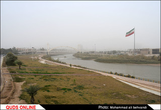 گرد و خاک و افزایش دما بر خوزستان غالب می شود