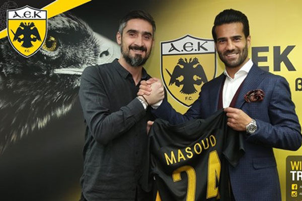 مسعود شجاعی با تیم آ ا ک آتن قرارداد امضا کرد
