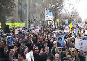 راهپیمایی با شکوه ۸ دی ۹۶ در تبریز + فیلم