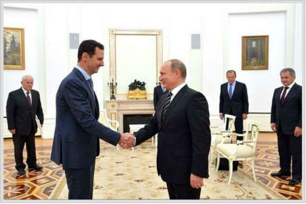 پوتین خطاب به اسد: به حمایت از سوریه ادامه می‌دهیم
