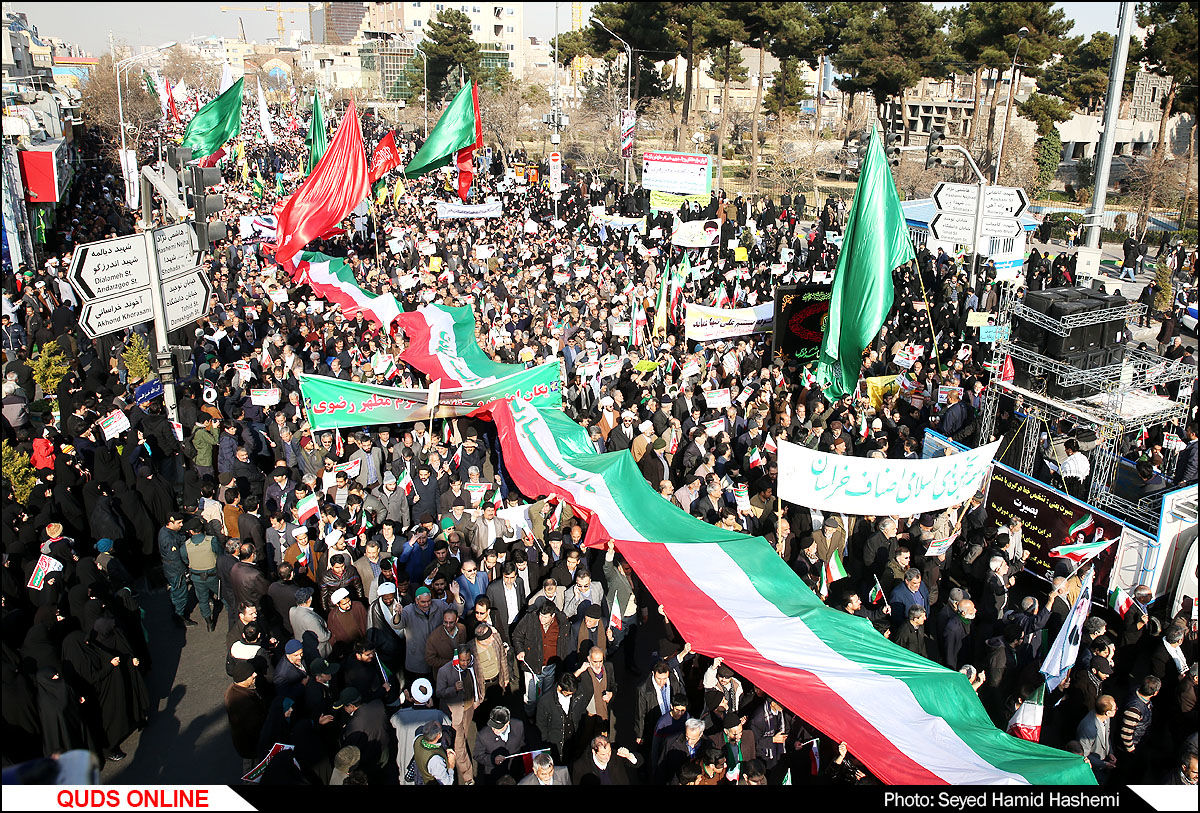 راهپیمایی تجدیدبیعت مردم مشهد با نظام جمهوری اسلامی ایران/گزارش تصویری