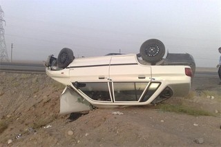واژگونی پراید در جاده مشهد - باغچه۶ مصدوم برجای گذاشت