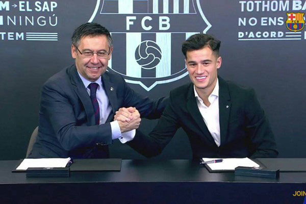 فیلیپ کوتینیو قرارداد رسمی خود را با بارسلونا امضا کرد