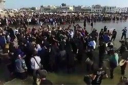 مردم بوشهر با شنیدن خبر انتقام از آمریکایی ها به خیابان ها آمدند