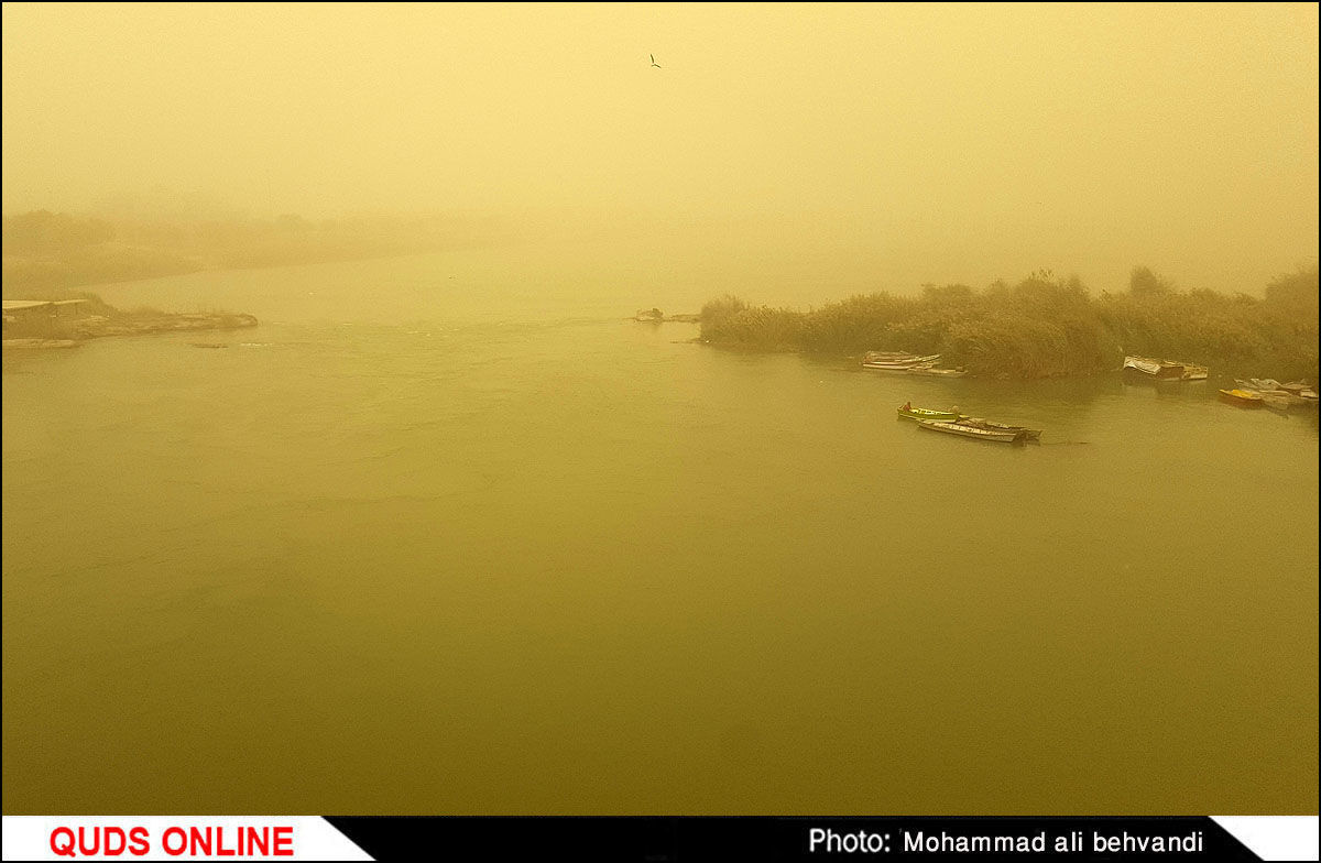 گردوغبار آسمان خوزستان را فراگرفت/غلظت گردوغبار در خرمشهر بیش از ۵ برابر حد مجاز