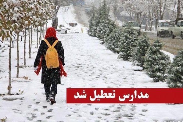 برف و کولاک مدارس اردبیل را به تعطیلی کشاند