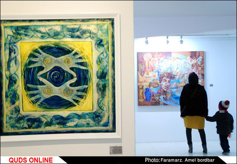 افتتاح دهمین نمایشگاه نقاشی هنر تجسمی فجر در مشهد 