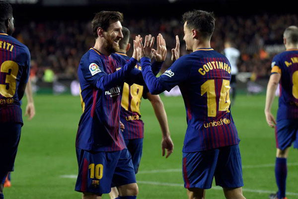 صعود قاطعانه بارسلونا به فینال/ نخستین گل کوتینیو در مستایا ثبت شد