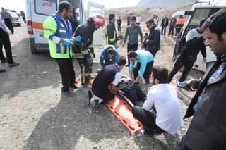 ۷بیمار حادثه واژگونی اتوبوس فسا- شیراز ترخیص شدند
