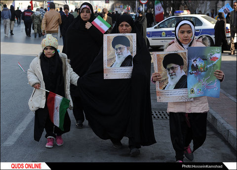 راهپیمایی ۲۲ بهمن در مشهد / گزارش تصویری