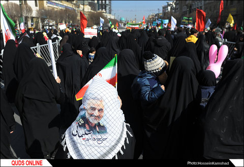 راهپیمایی ۲۲ بهمن در مشهد / گزارش تصویری