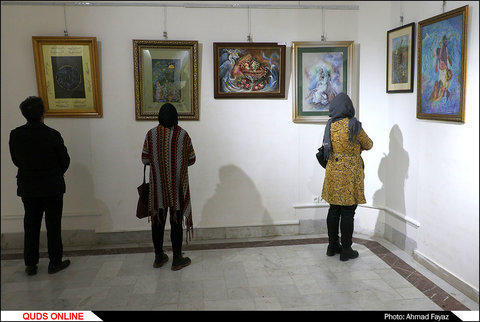 چهل نقاش خراسان رضوی در نمایشگاه "چلچراغ": گزارش تصویری