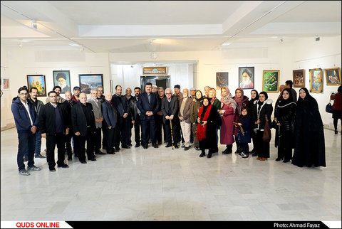 چهل نقاش خراسان رضوی در نمایشگاه "چلچراغ": گزارش تصویری