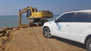 تخریب موج شکن بدون مجوز توسط اداره کل بنادر و دریانوردی استان سیستان و بلوچستان