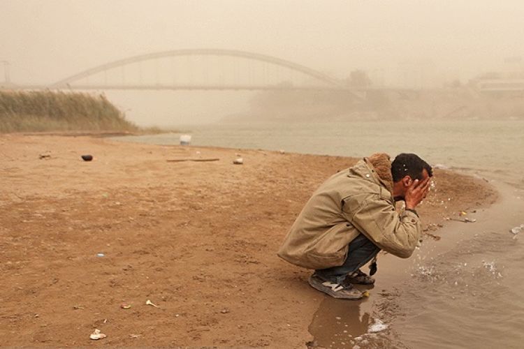 جدال باران و خاک در خوزستان!
